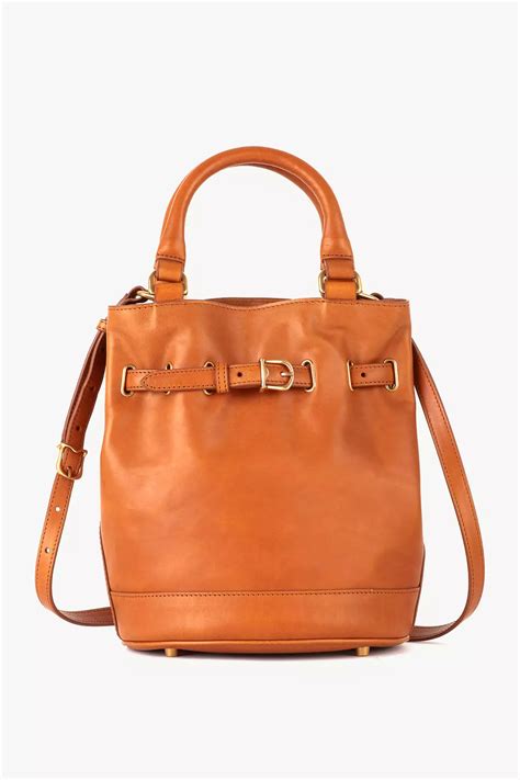 prada secchiello bag|Caramel Leather Mini Bag .